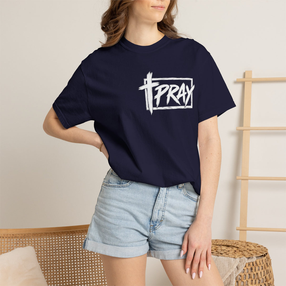 Pray Over It T-shirt | Christian Cross Typography