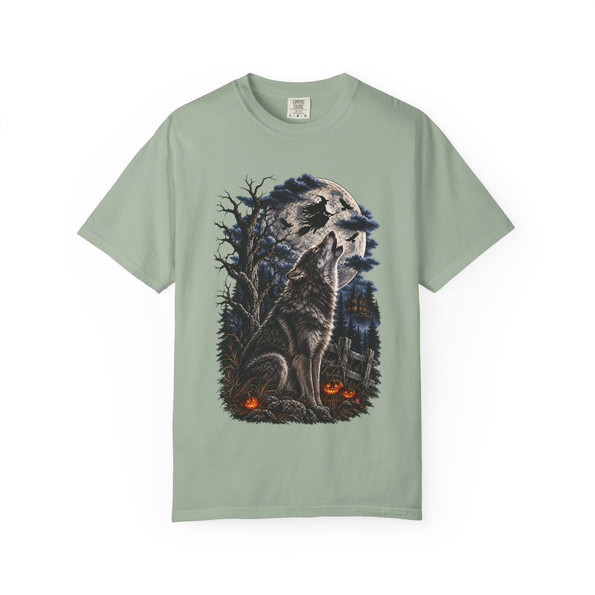Wolf Spirit T-Shirt — Haunted Forest Night Design