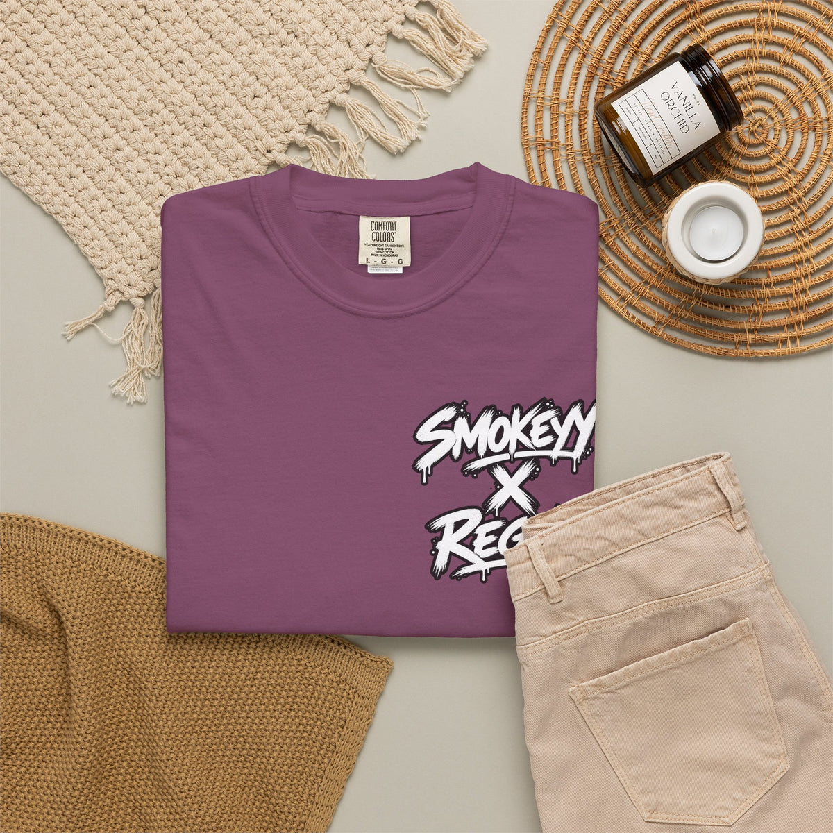 Smokey x Reggie Graphic T‑Shirt — Vintage Photo Back Print