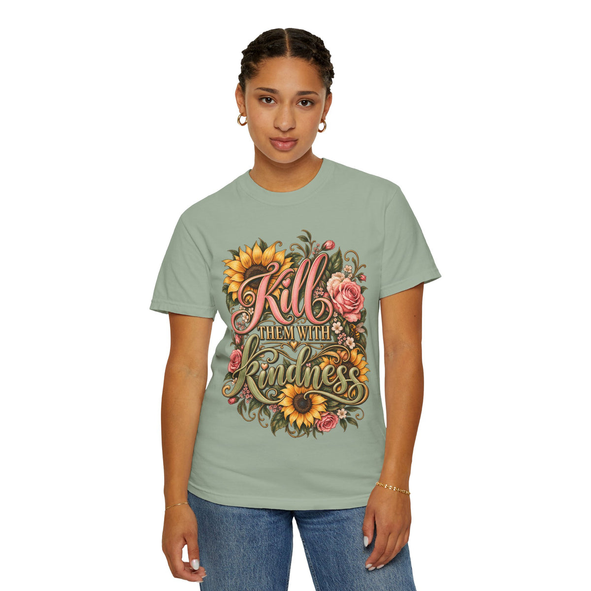 Kill Them With Kindness Floral T-Shirt