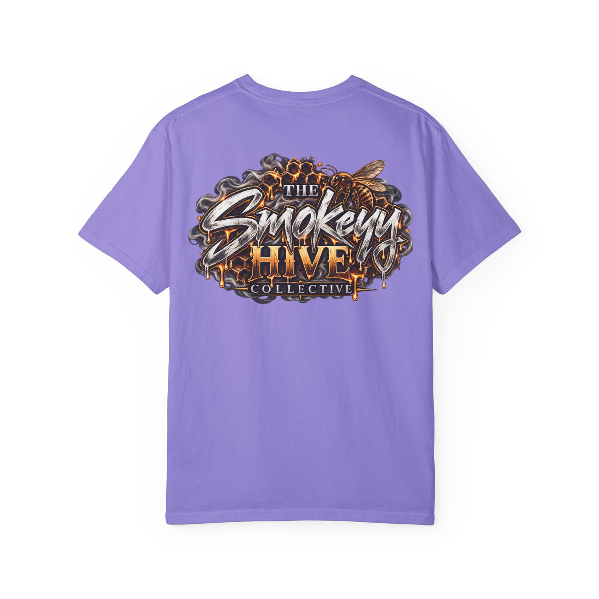 The Smokey's Hive Graphic T-Shirt Collab— Bee & Honeycomb Logo Tee