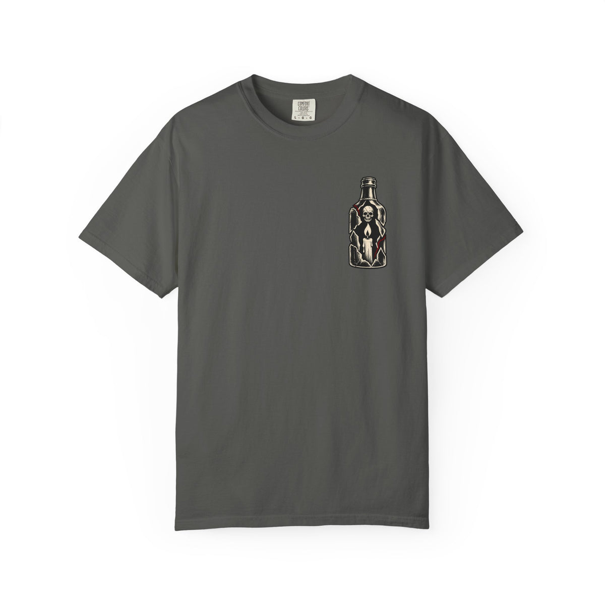 F*ck Alcohol graphic T-Shirt | Broken Bottle illustration