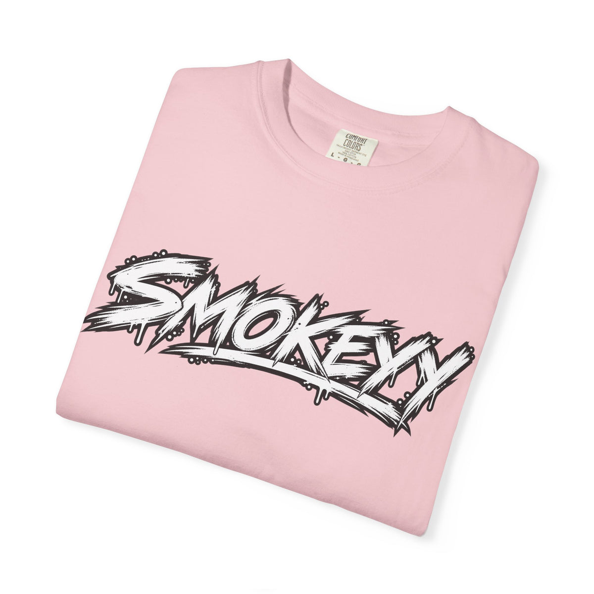 Graphic T-Shirt — "Smokeyy" with Back Text: "I Buried My Silence, My Voice Lined to Tell the Story" Inspiring Graphic